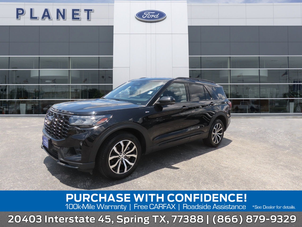 2025 Ford Explorer ST-Line Black at Planet Ford