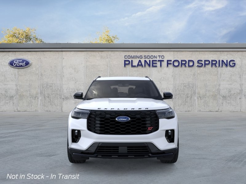 2026 Ford Explorer ST Star White Metallic Tri-Coat at Planet Ford