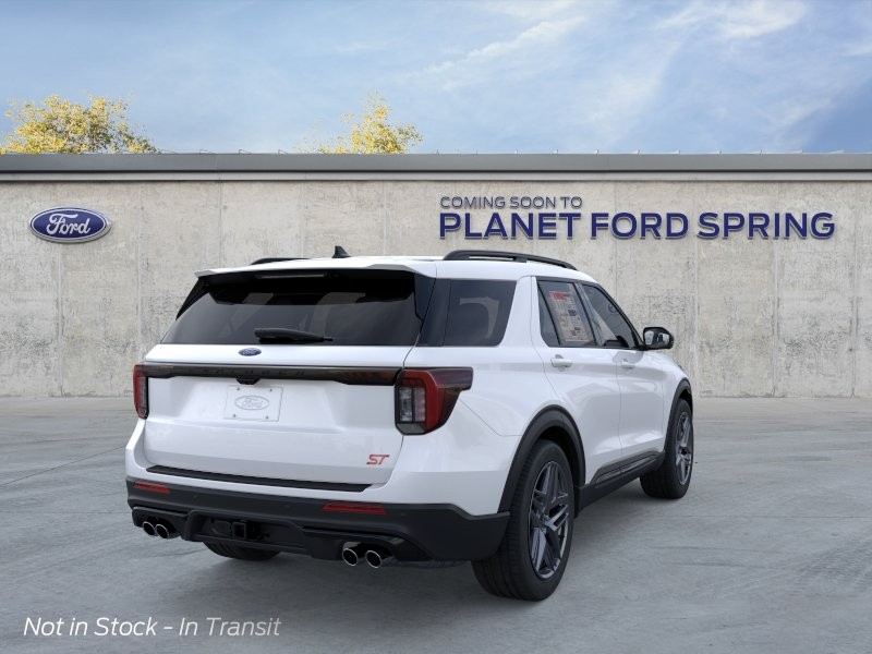2026 Ford Explorer ST Star White Metallic Tri-Coat at Planet Ford