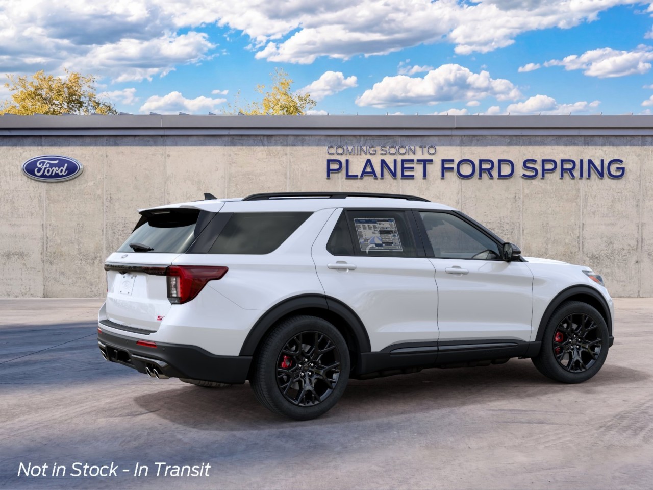 2027 Ford Explorer ST Star White Metallic Tri-Coat at Planet Ford