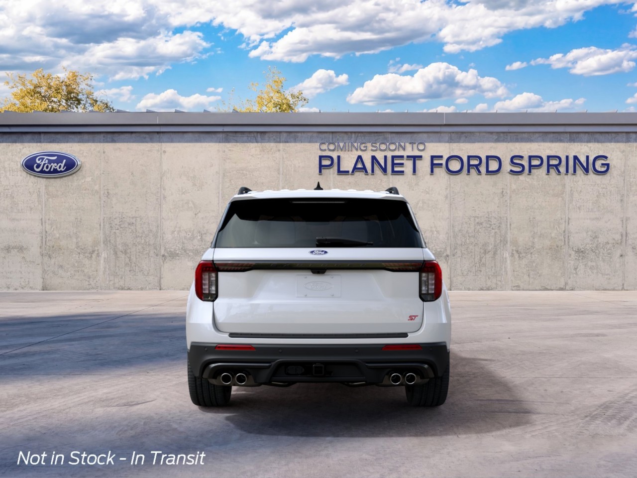 2027 Ford Explorer ST Star White Metallic Tri-Coat at Planet Ford