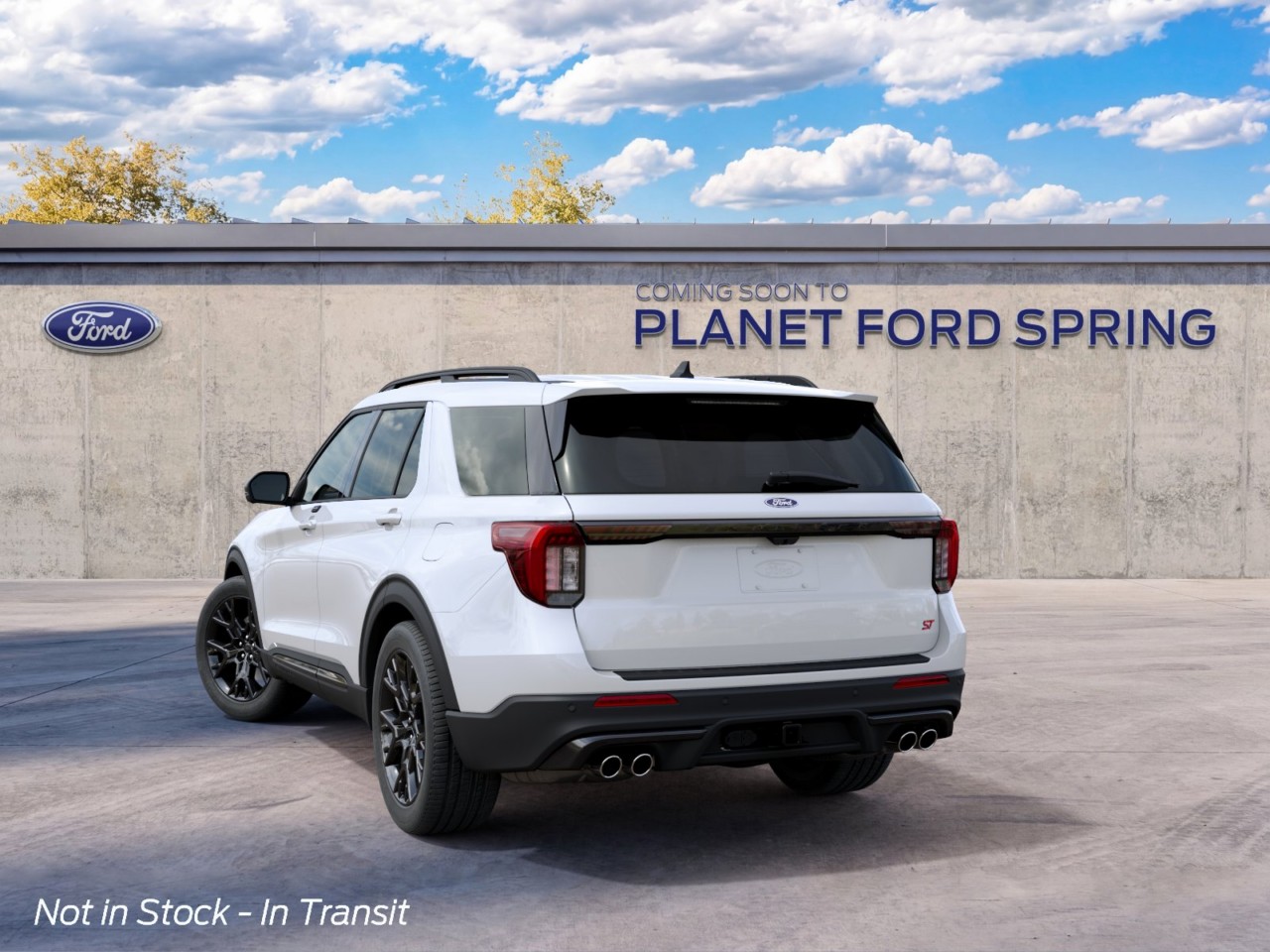 2027 Ford Explorer ST Star White Metallic Tri-Coat at Planet Ford