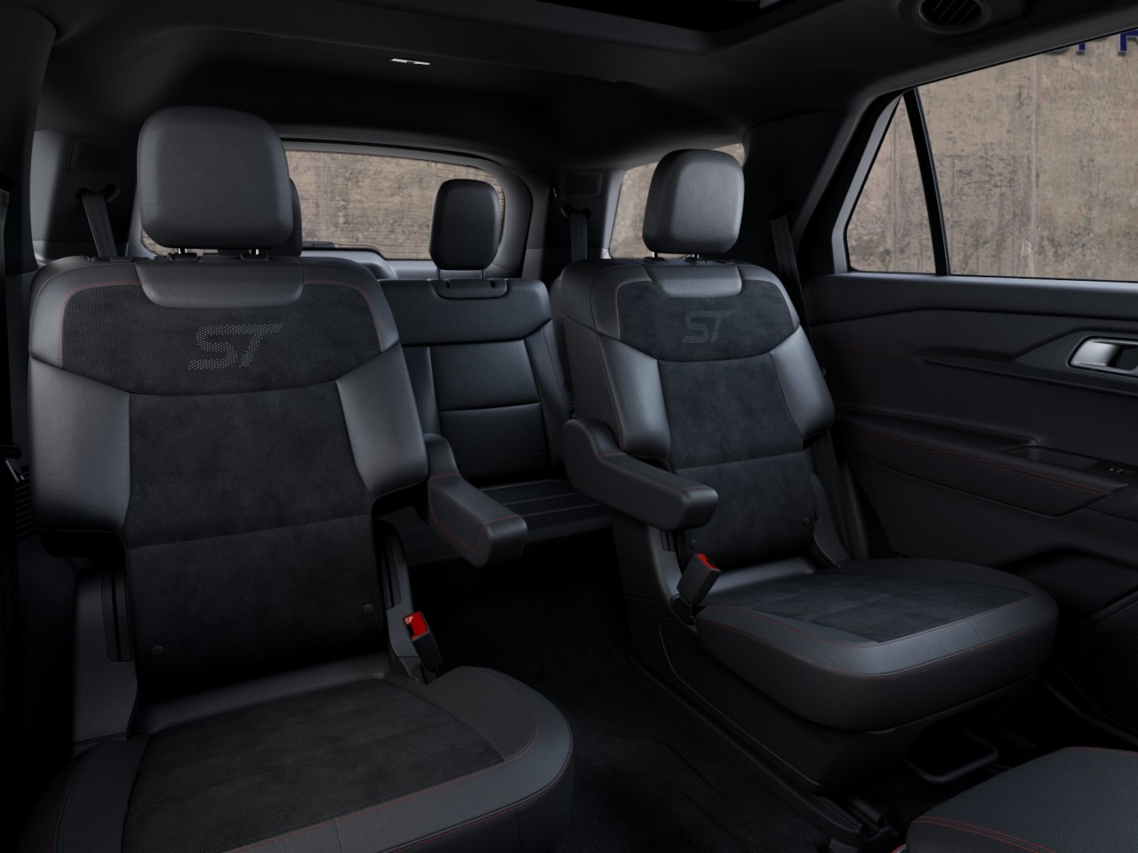 2027 Ford Explorer ST Star White Metallic Tri-Coat at Planet Ford