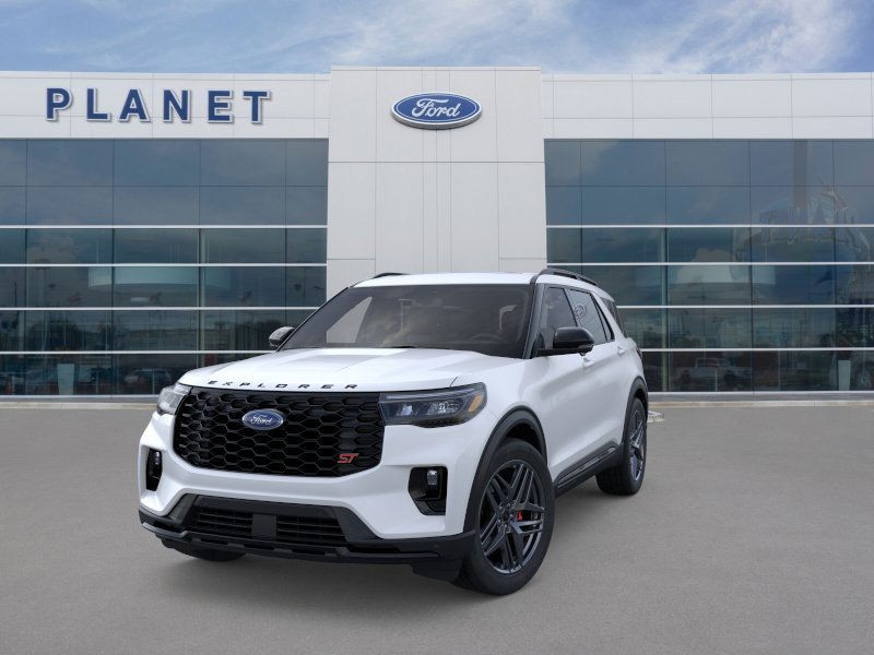 2026 Ford Explorer ST Star White Metallic Tri-Coat at Planet Ford