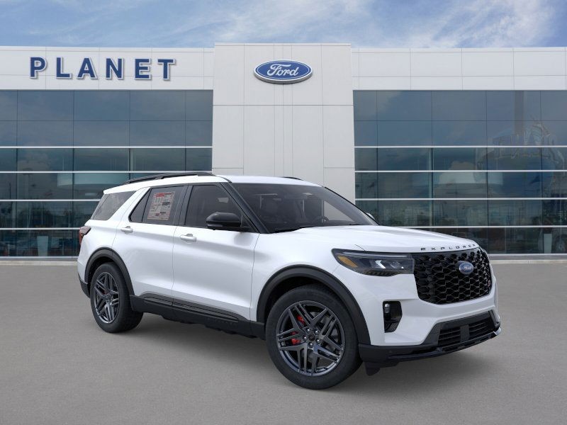 2026 Ford Explorer ST Star White Metallic Tri-Coat at Planet Ford