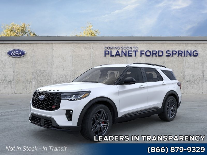 2026 Ford Explorer ST Star White Metallic Tri-Coat at Planet Ford