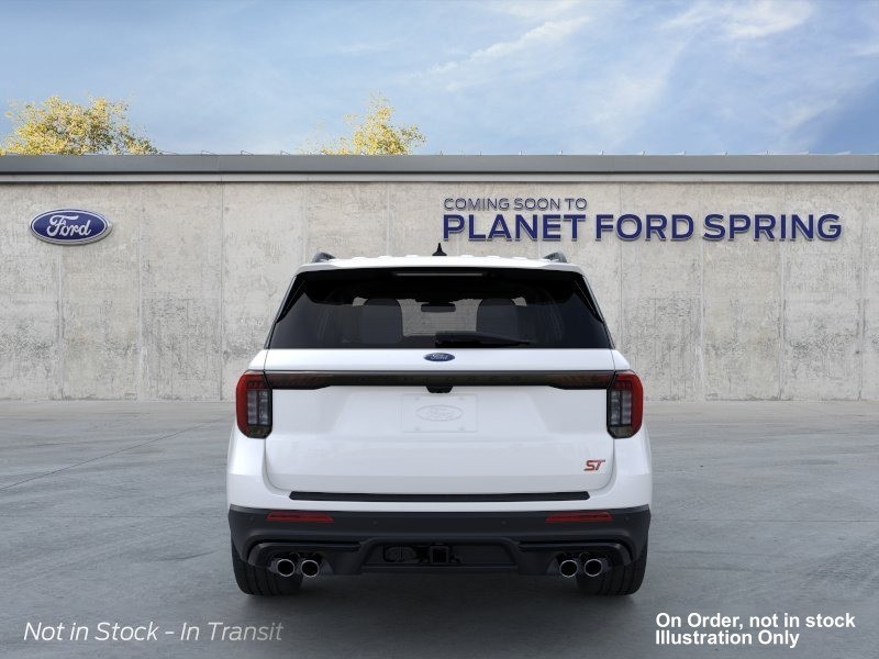 2026 Ford Explorer ST Star White Metallic Tri-Coat at Planet Ford