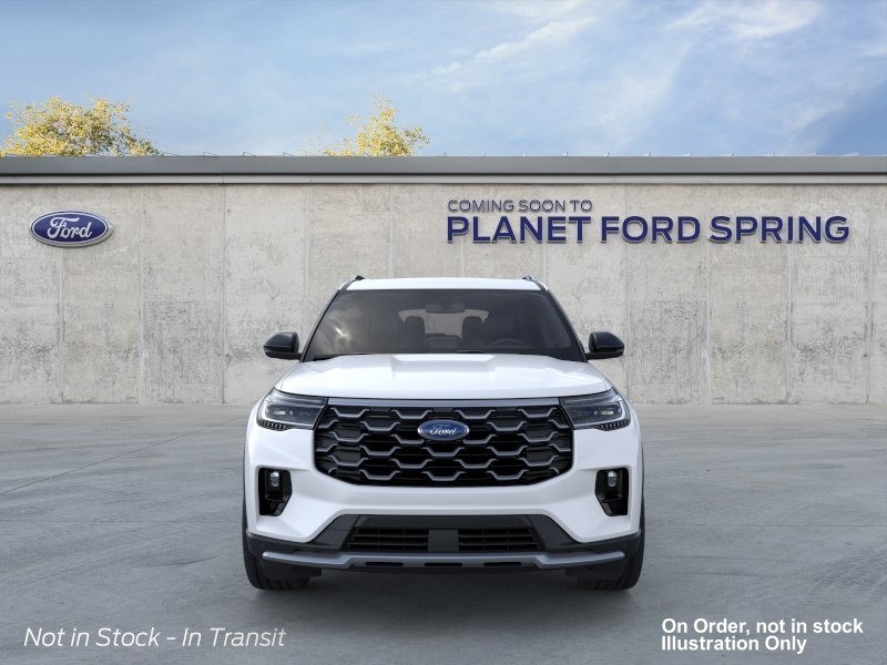 2026 Ford Explorer Tremor Star White Metallic Tri-Coat at Planet Ford