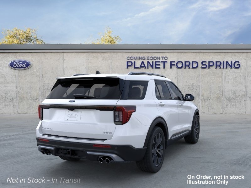 2026 Ford Explorer Tremor Star White Metallic Tri-Coat at Planet Ford