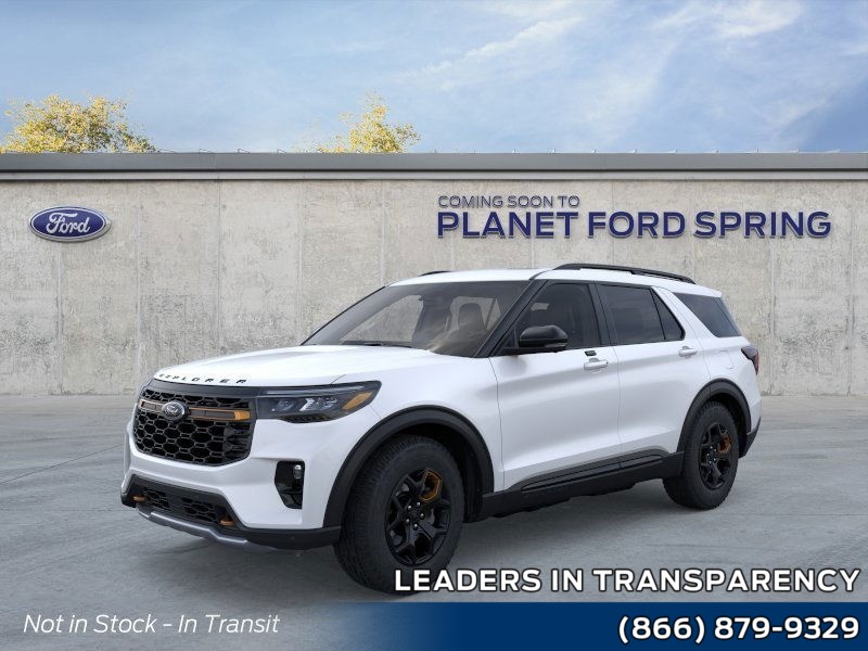 2026 Ford Explorer Tremor Star White Metallic Tri-Coat at Planet Ford