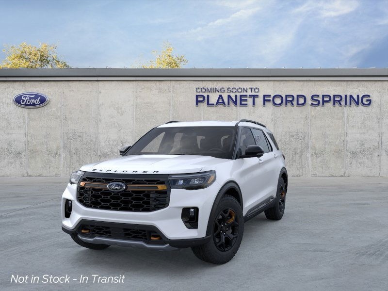 2026 Ford Explorer Tremor Star White Metallic Tri-Coat at Planet Ford