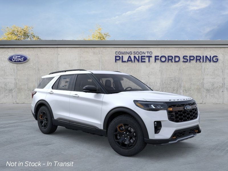 2026 Ford Explorer Tremor Star White Metallic Tri-Coat at Planet Ford