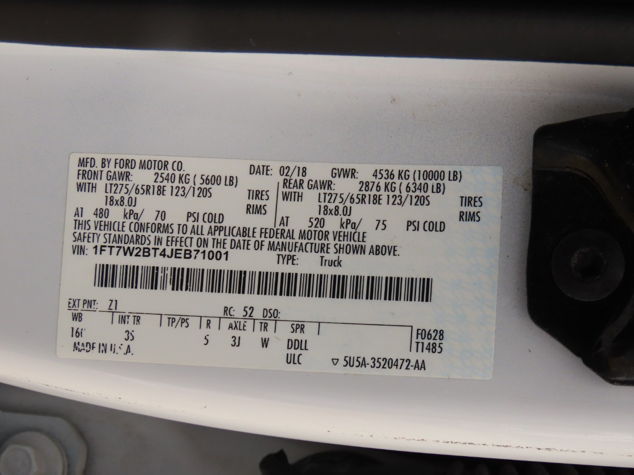 used 2018 Ford Super Duty F-250 SRW car, priced at $17,999