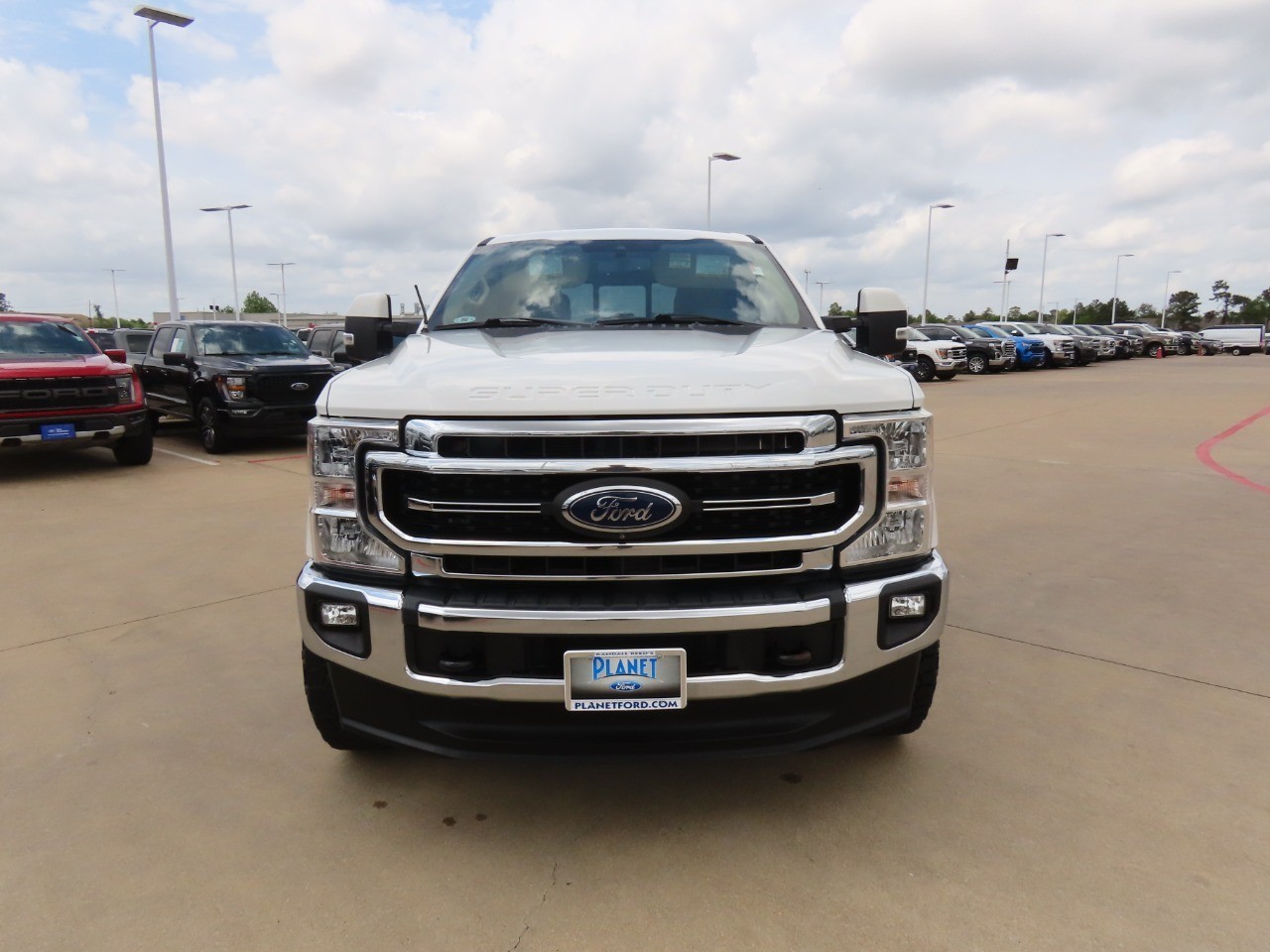 2021 Ford Super Duty F-250 SRW LARIAT Star White Metallic Tri-Coat at Planet Ford