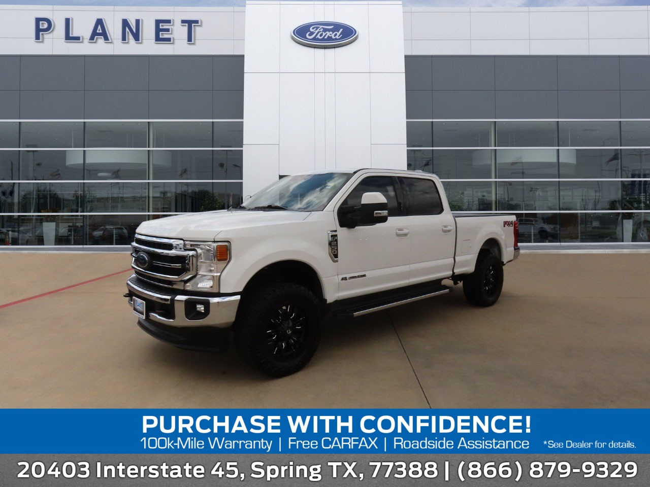 2021 Ford Super Duty F-250 SRW LARIAT Star White Metallic Tri-Coat at Planet Ford
