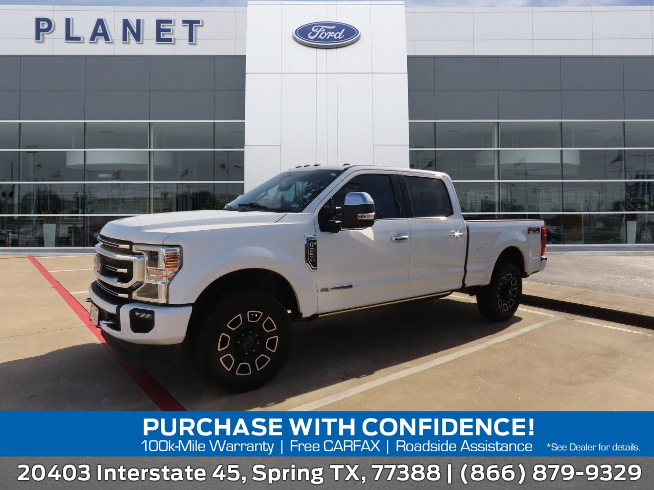 2022 Ford Super Duty F-250 SRW Platinum STAR WHITE at Planet Ford