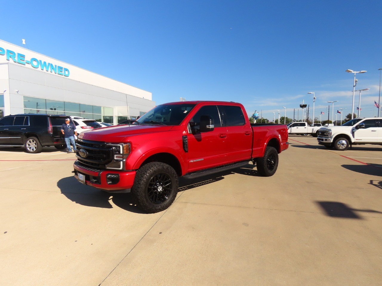 2021 Ford Super Duty F-250 SRW LARIAT Rapid Red Metallic Tinted Clearcoat at Planet Ford