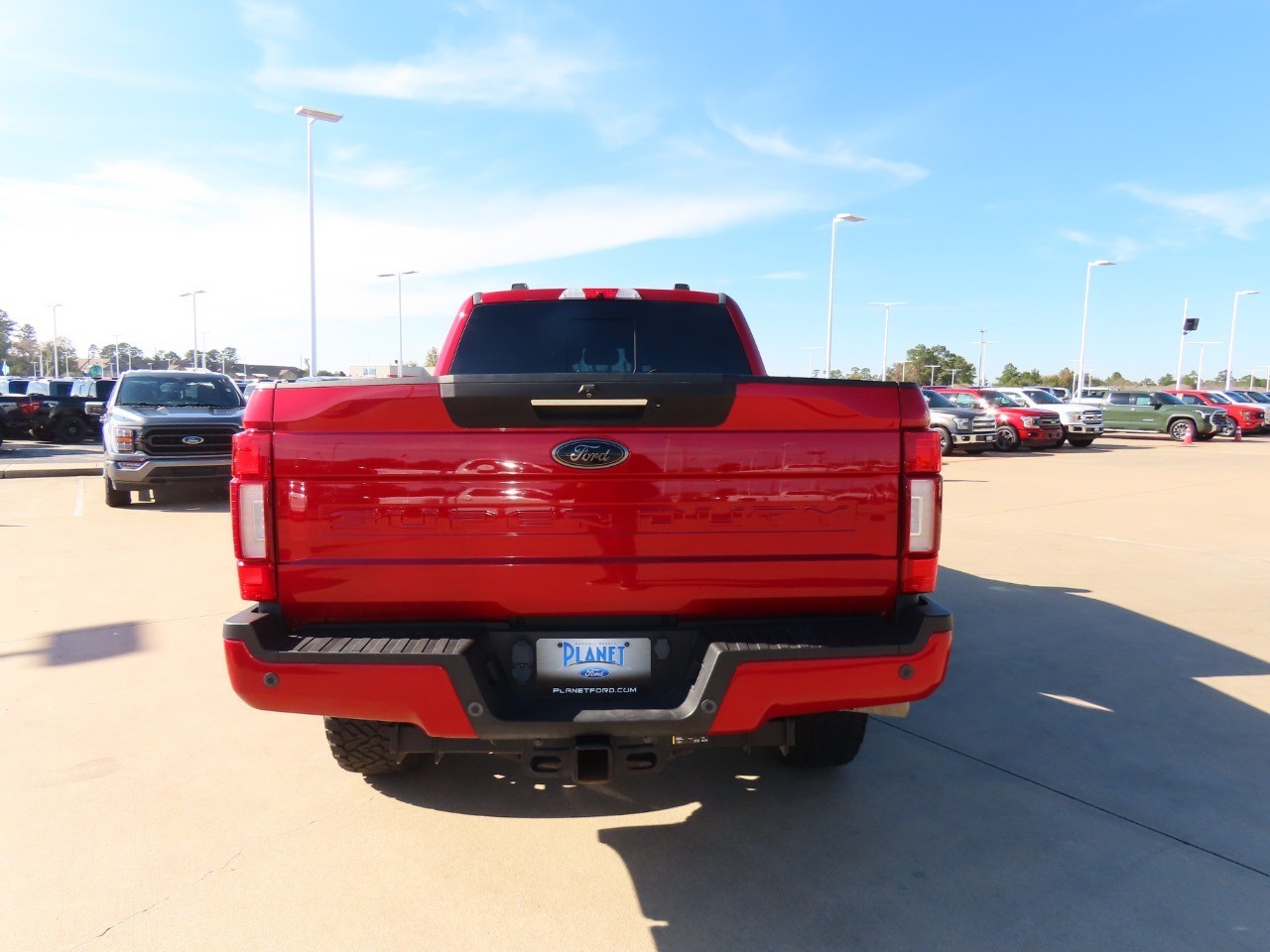 2021 Ford Super Duty F-250 SRW LARIAT Rapid Red Metallic Tinted Clearcoat at Planet Ford