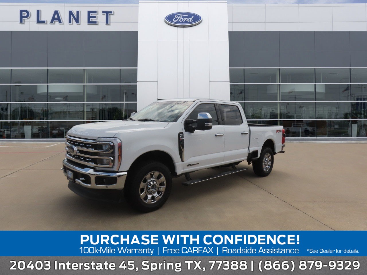 2023 Ford Super Duty F-250 SRW LARIAT Oxford White at Planet Ford