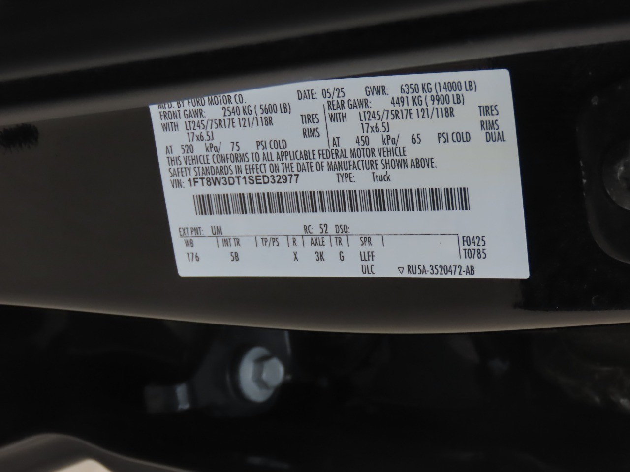 2025 Ford Super Duty F-350 DRW LARIAT Agate Black Metallic at Planet Ford