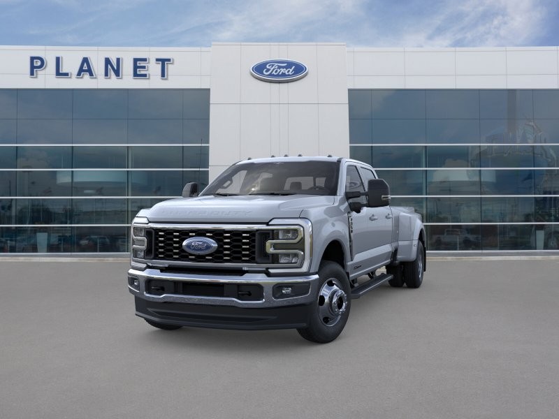 2026 Ford Super Duty F-350 DRW LARIAT Glacier Gray Metallic Tri-Coat at Planet Ford