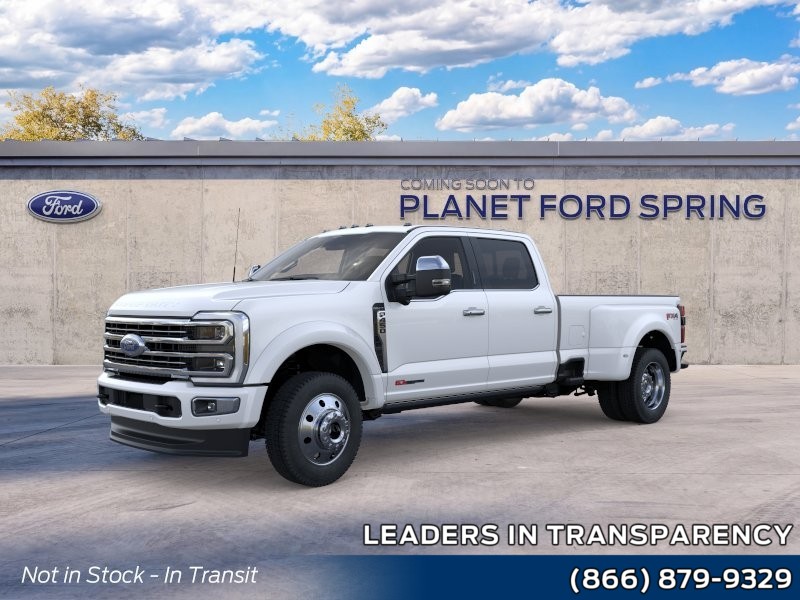 2026 Ford Super Duty F-450 DRW Platinum Star White Metallic Tri-Coat at Planet Ford