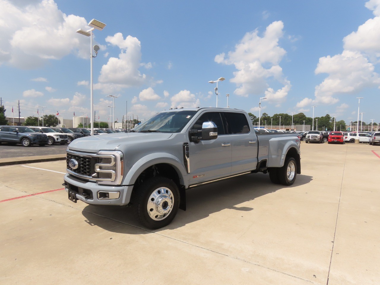 2026 Ford Super Duty F-450 DRW Platinum Glacier Gray Metallic Tri-Coat at Planet Ford