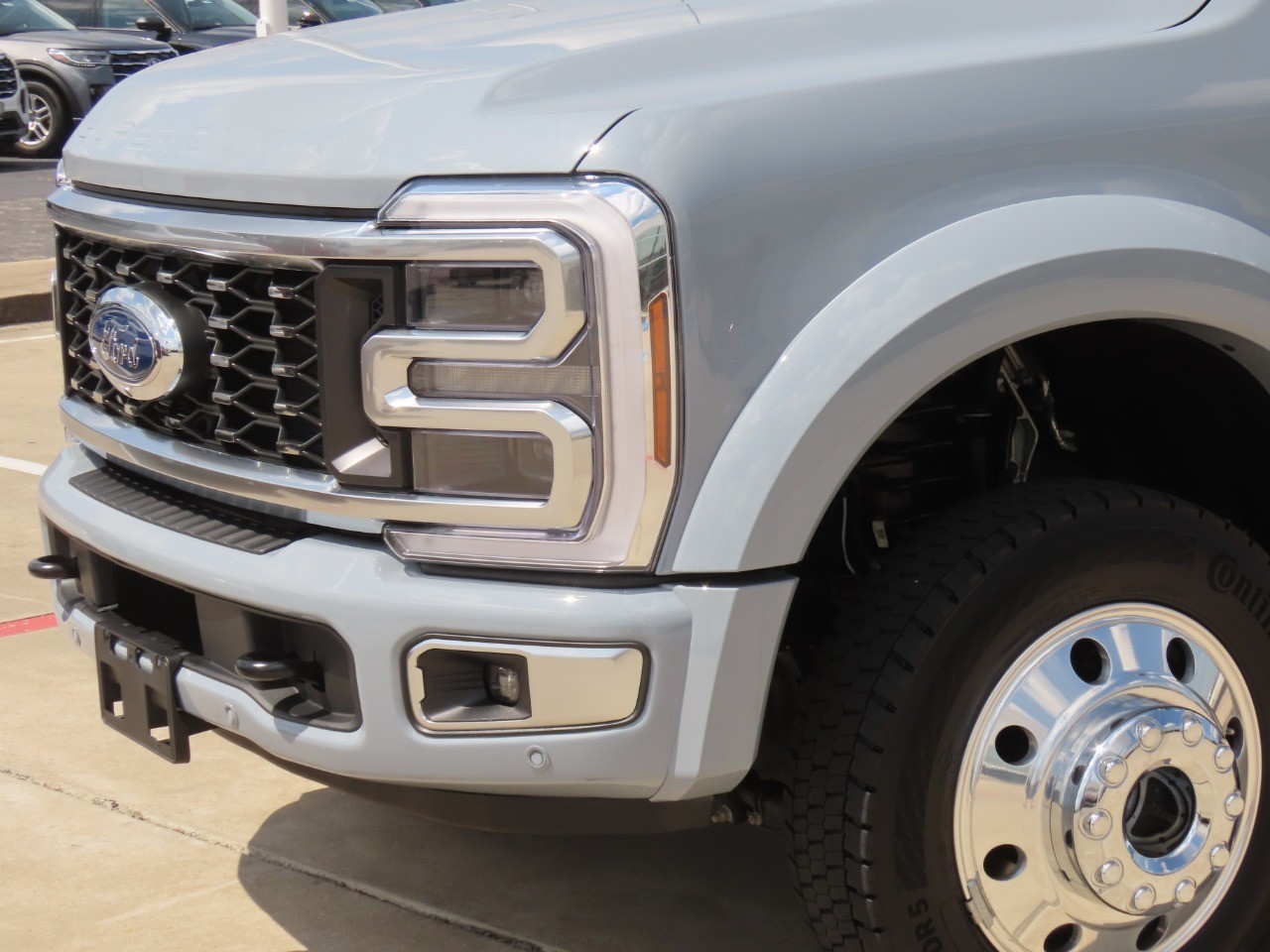 2026 Ford Super Duty F-450 DRW Platinum Glacier Gray Metallic Tri-Coat at Planet Ford
