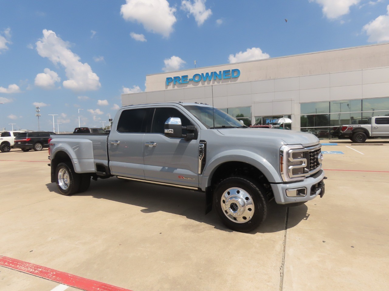 2026 Ford Super Duty F-450 DRW Platinum Glacier Gray Metallic Tri-Coat at Planet Ford