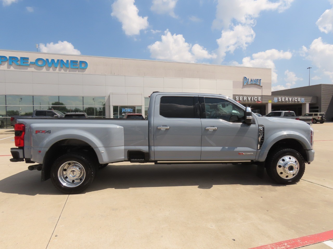 2026 Ford Super Duty F-450 DRW Platinum Glacier Gray Metallic Tri-Coat at Planet Ford