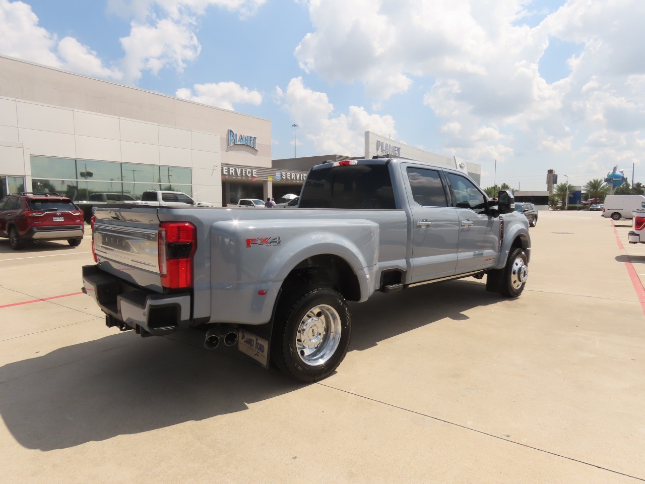 2026 Ford Super Duty F-450 DRW Platinum Glacier Gray Metallic Tri-Coat at Planet Ford