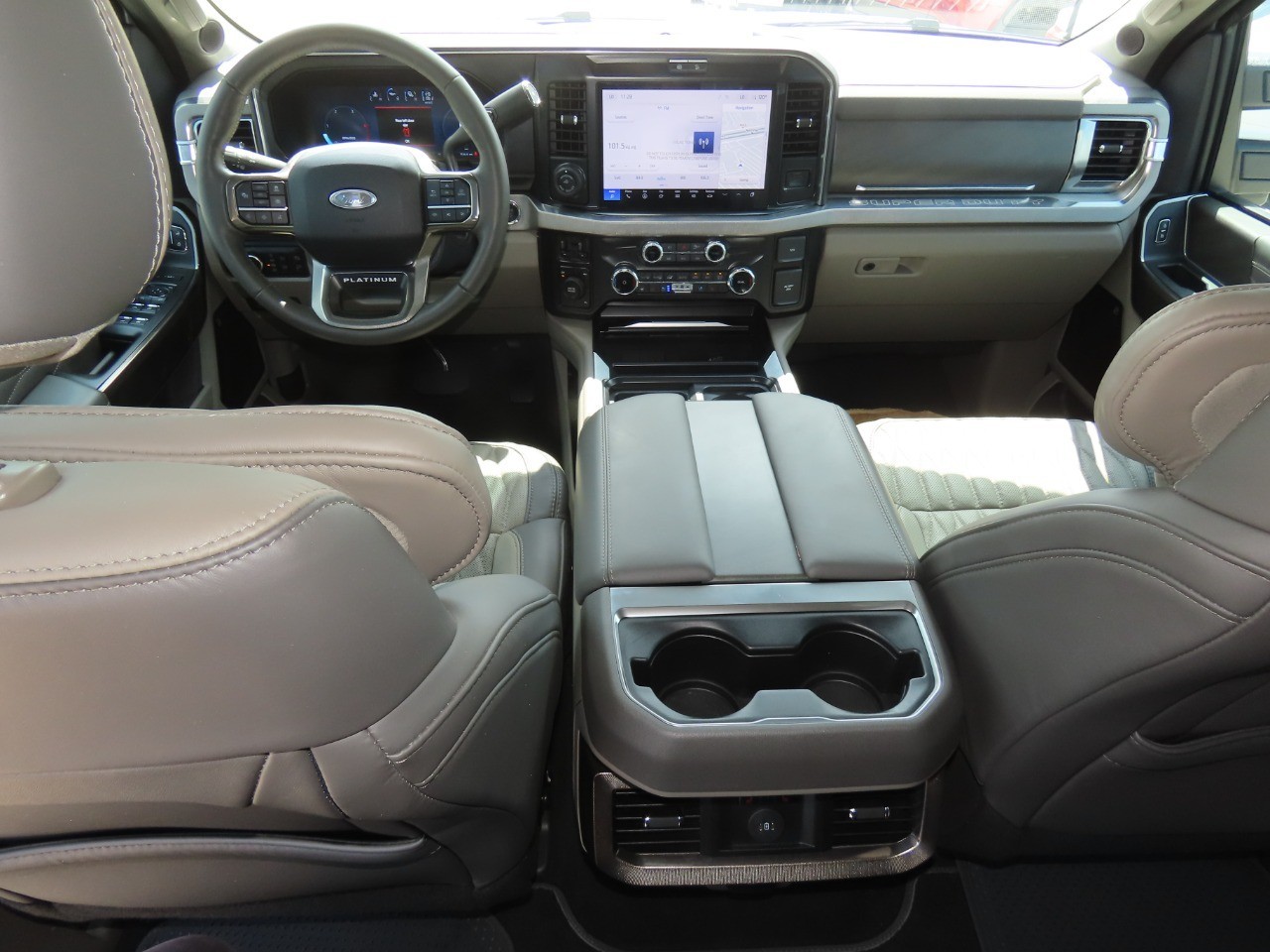2026 Ford Super Duty F-450 DRW Platinum Glacier Gray Metallic Tri-Coat at Planet Ford