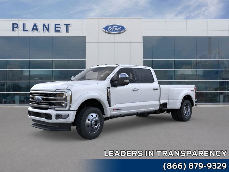 2026 Ford Super Duty F-450 DRW Platinum Star White Metallic Tri-Coat at Planet Ford