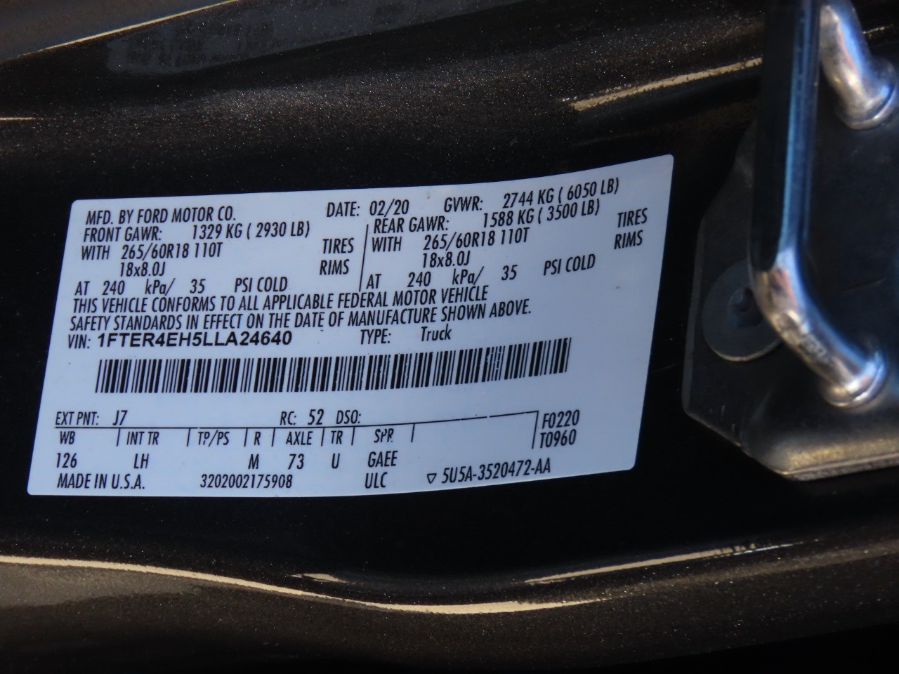 used 2020 Ford Ranger car