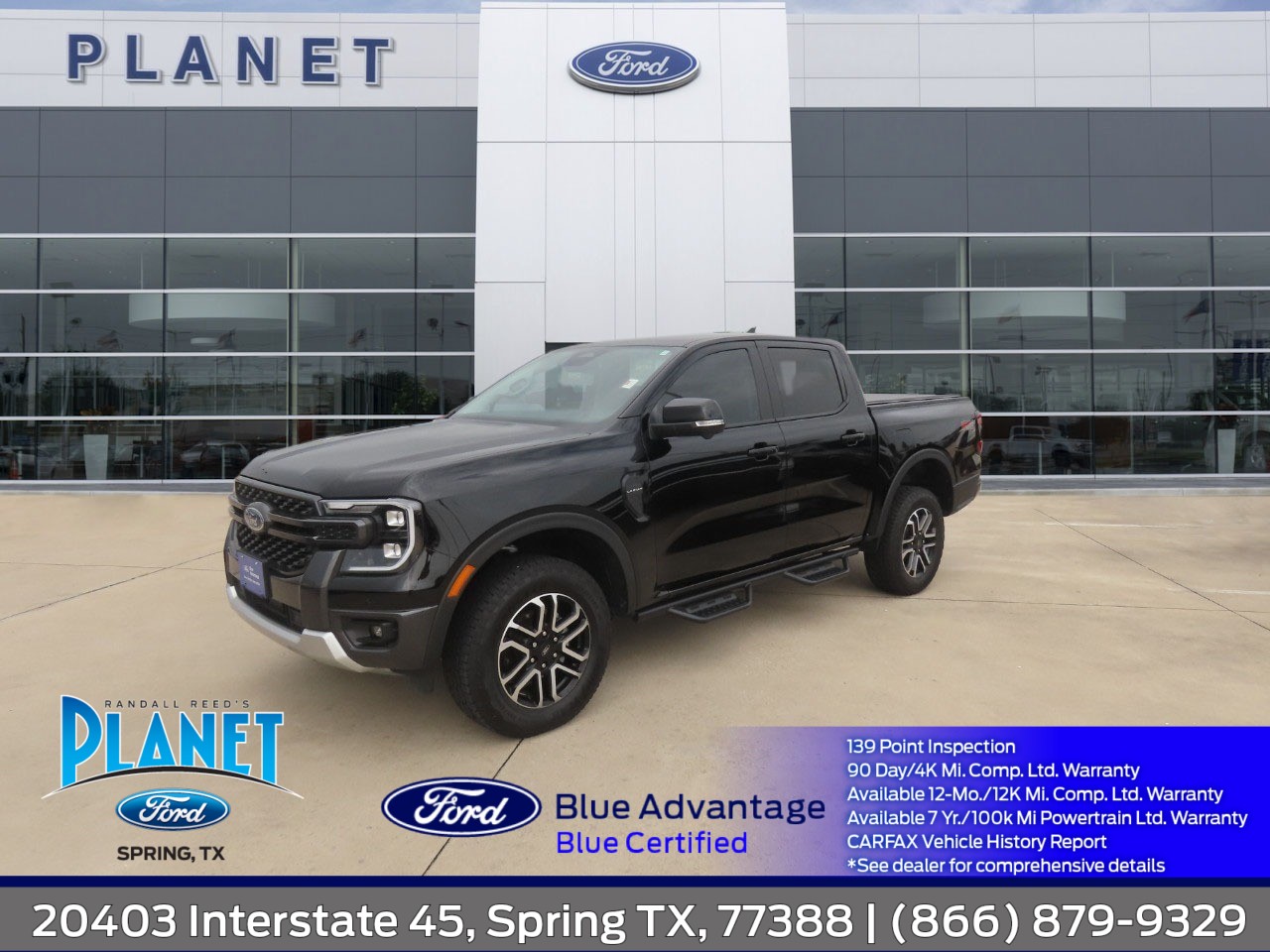 Shadow Black 2025 Ford Ranger Pickup Truck Four-Wheel Drive Automatic
