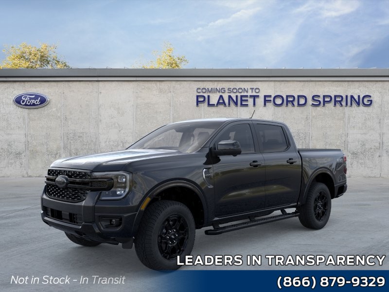Shadow Black 2026 Ford Ranger Lariat SuperCrew 4WD Pickup Truck Four-Wheel Drive Automatic