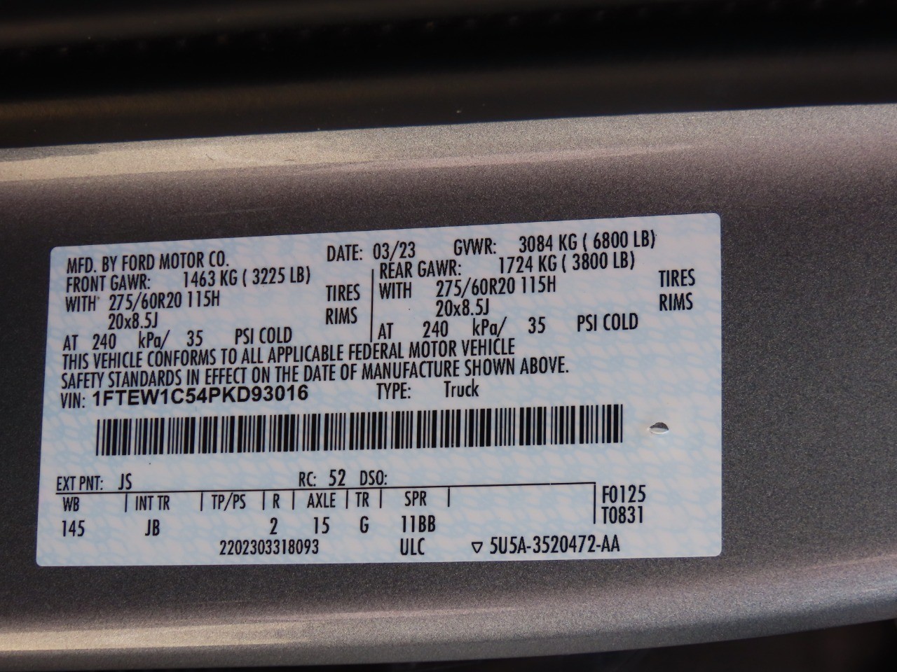 used 2023 Ford F-150 car, priced at $31,999