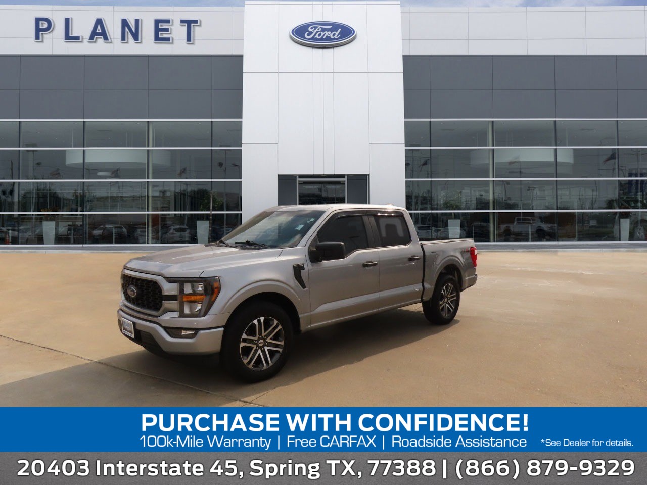2023 Ford F-150 XLT Iconic Silver Metallic at Planet Ford
