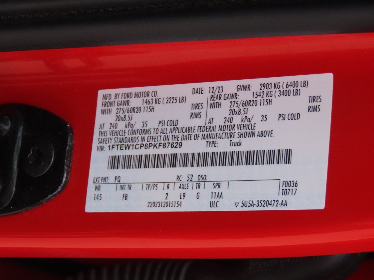 2023 Ford F-150 XLT Race Red at Planet Ford
