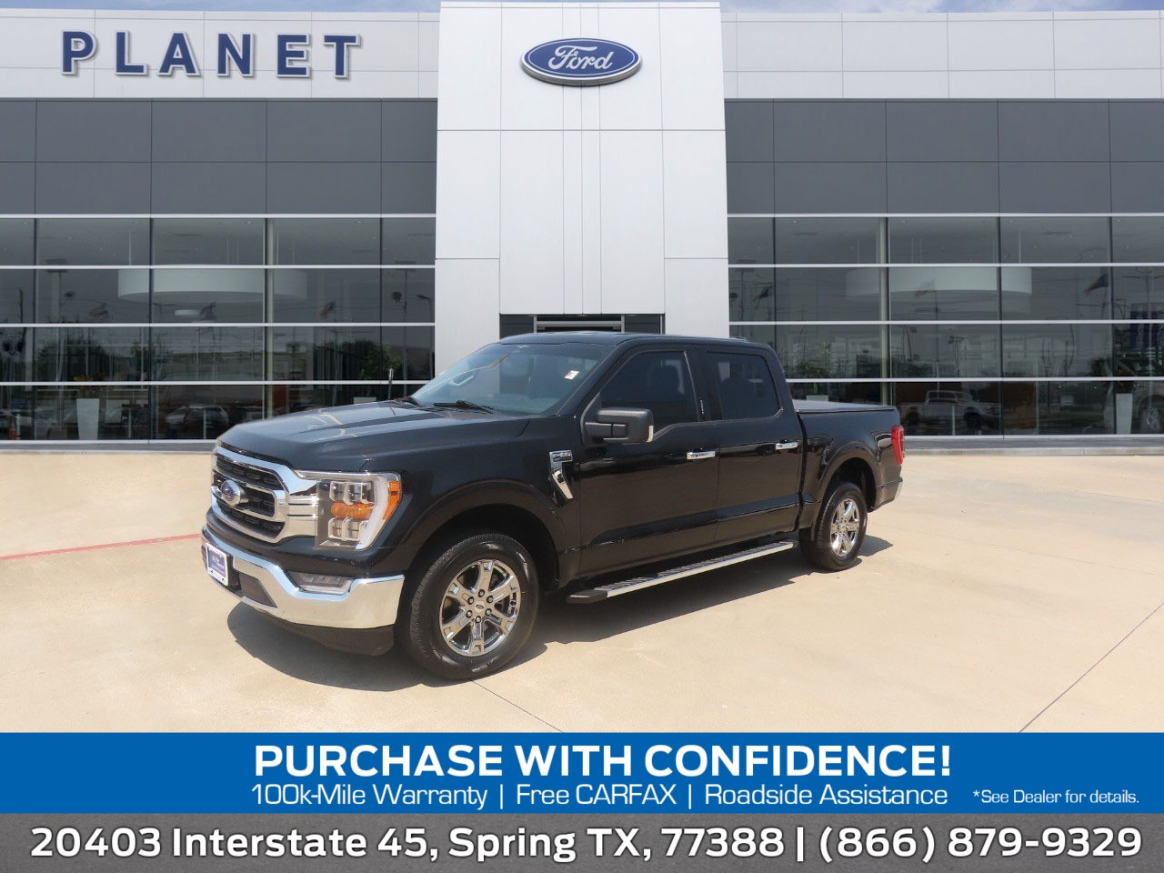 2023 Ford F-150 XLT Agate Black Metallic at Planet Ford