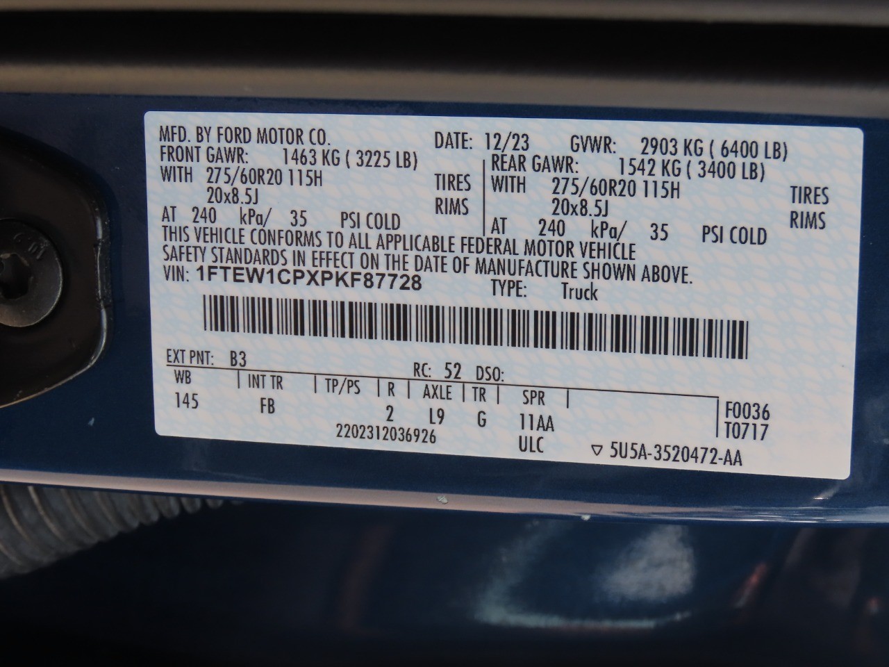 2023 Ford F-150 XLT Black at Planet Ford