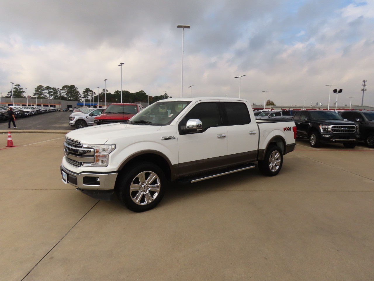 2020 Ford F-150 LARIAT Star White Metallic Tri-Coat at Planet Ford