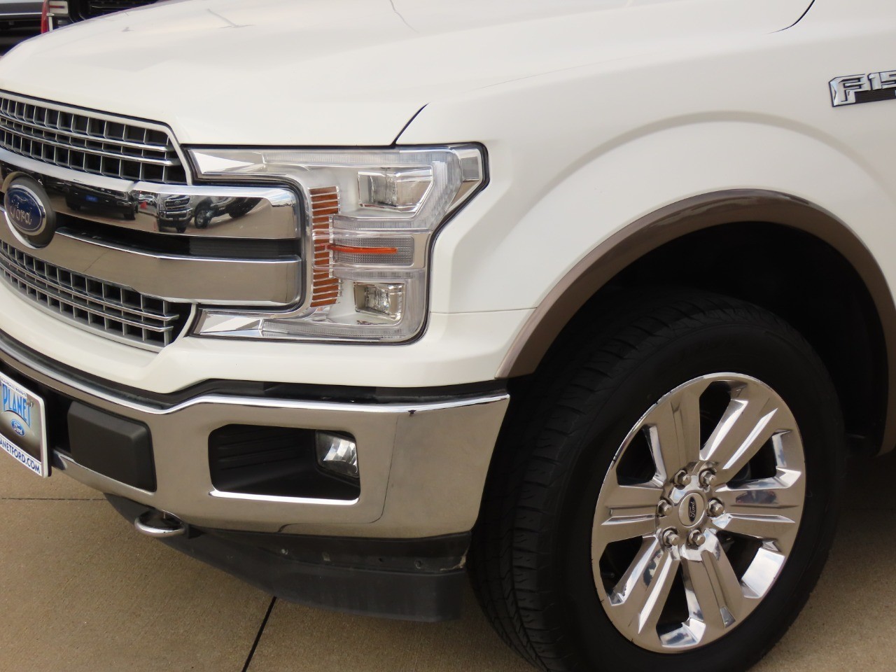 2020 Ford F-150 LARIAT Star White Metallic Tri-Coat at Planet Ford