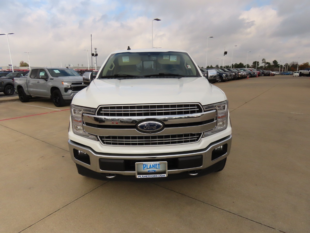 2020 Ford F-150 LARIAT Star White Metallic Tri-Coat at Planet Ford