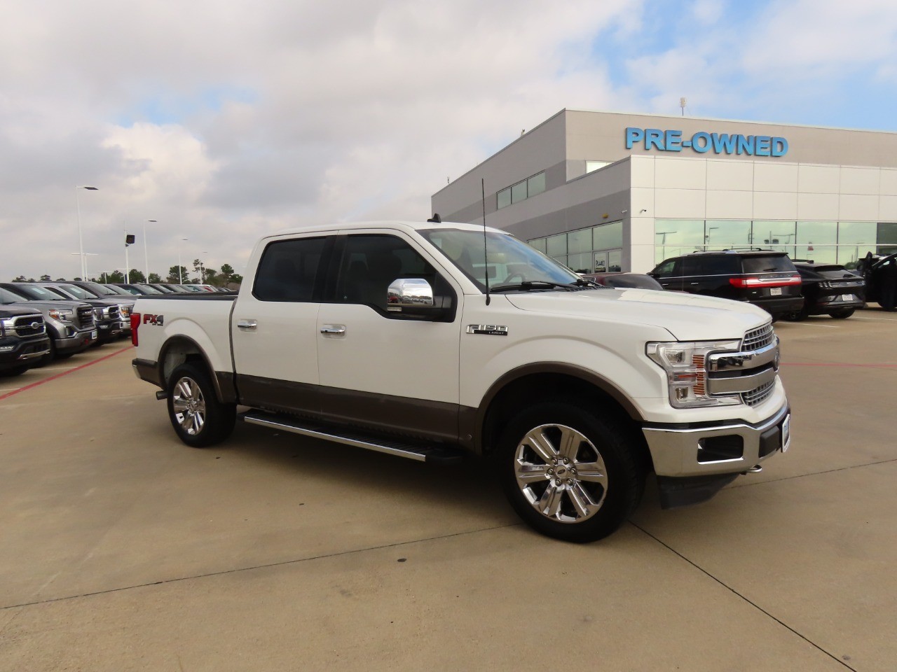 2020 Ford F-150 LARIAT Star White Metallic Tri-Coat at Planet Ford