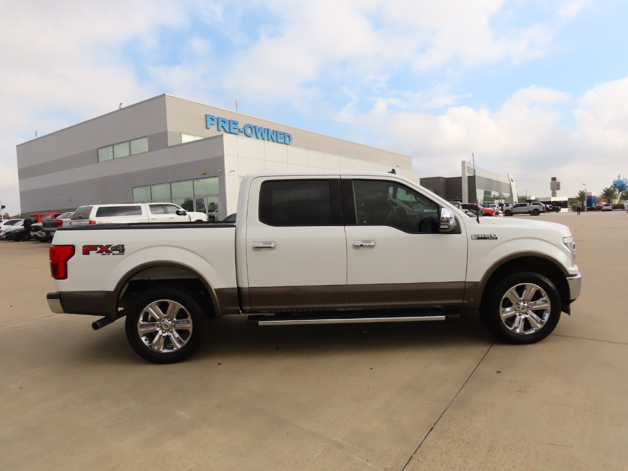 2020 Ford F-150 LARIAT Star White Metallic Tri-Coat at Planet Ford