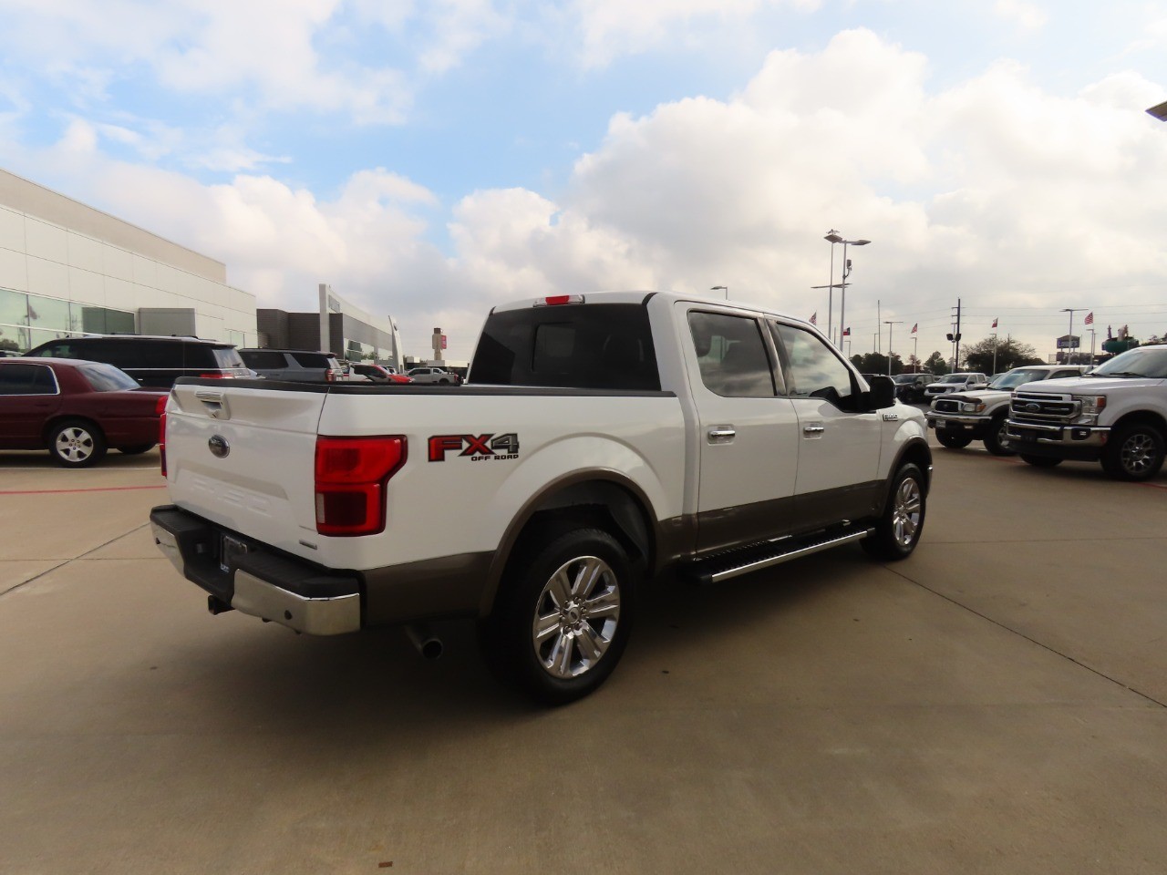2020 Ford F-150 LARIAT Star White Metallic Tri-Coat at Planet Ford