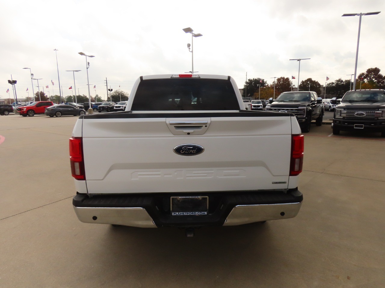 2020 Ford F-150 LARIAT Star White Metallic Tri-Coat at Planet Ford