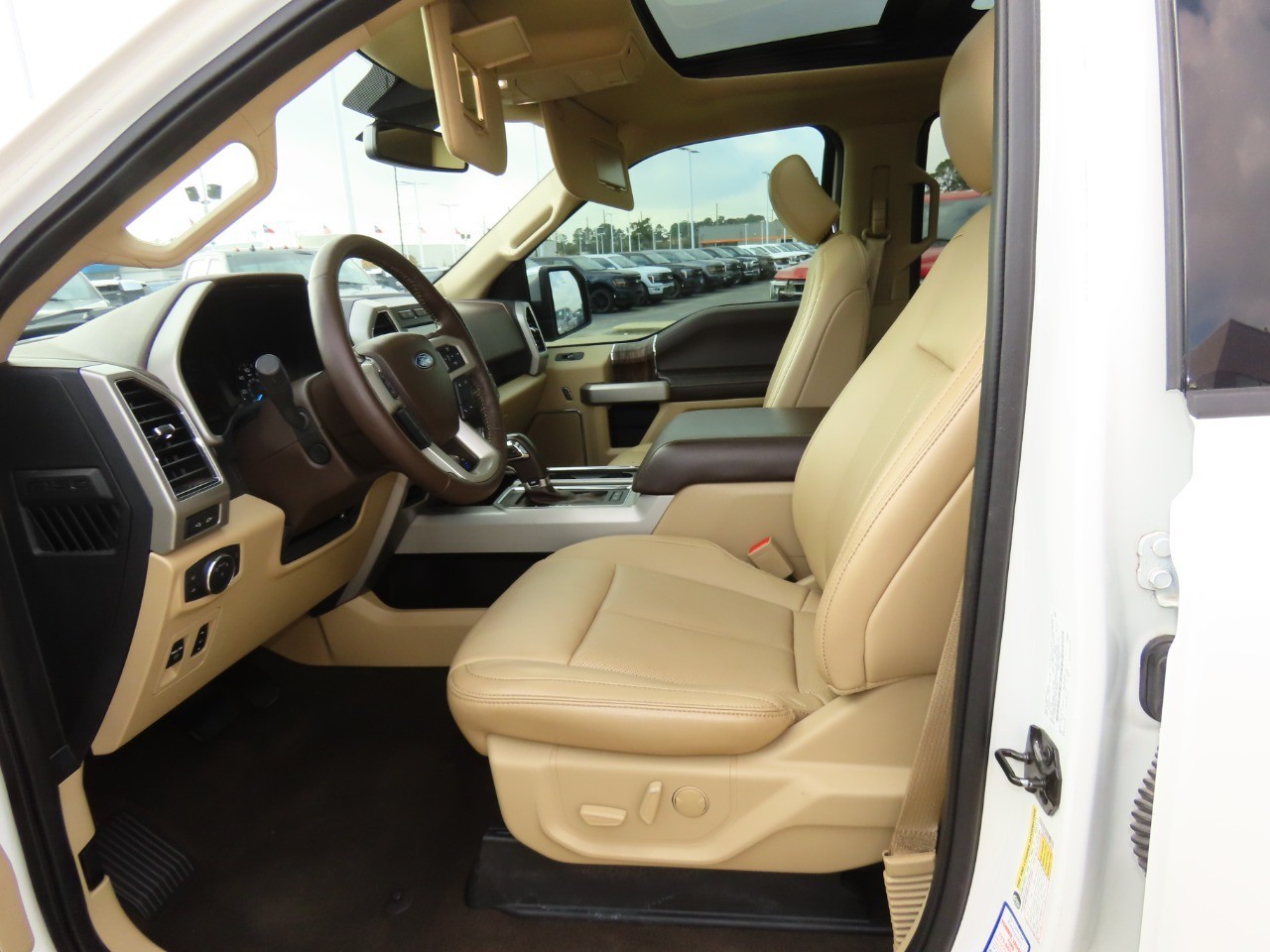 2020 Ford F-150 LARIAT Star White Metallic Tri-Coat at Planet Ford