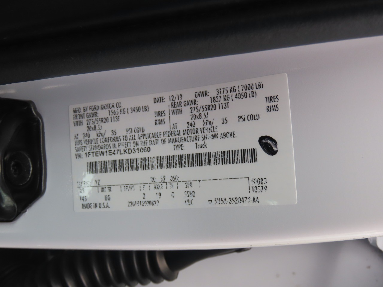 2020 Ford F-150 XLT WHITE at Planet Ford